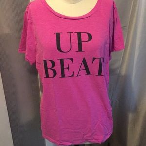 Pink Up Beat Graphic Tee